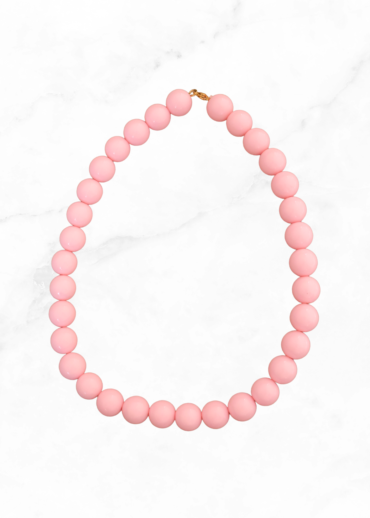 Bold bead ketting - roze