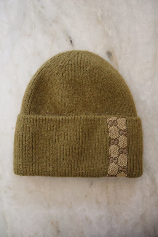 Beanie - olijfgroen