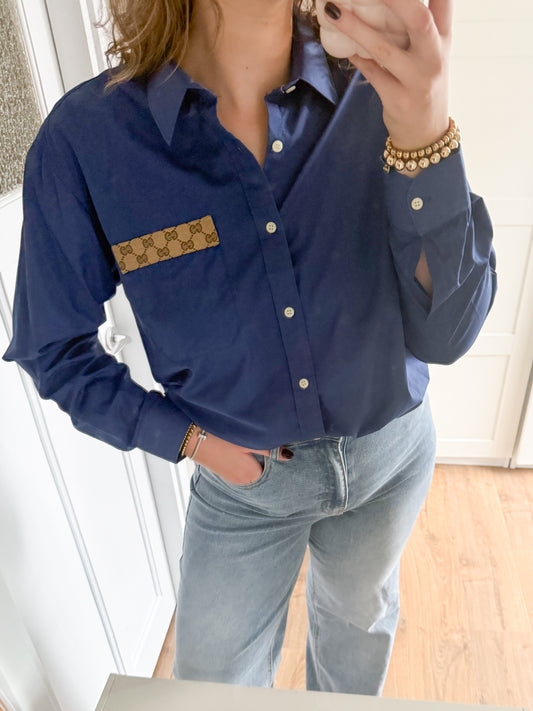 No.320 - Reworked Guci blouse [XL]