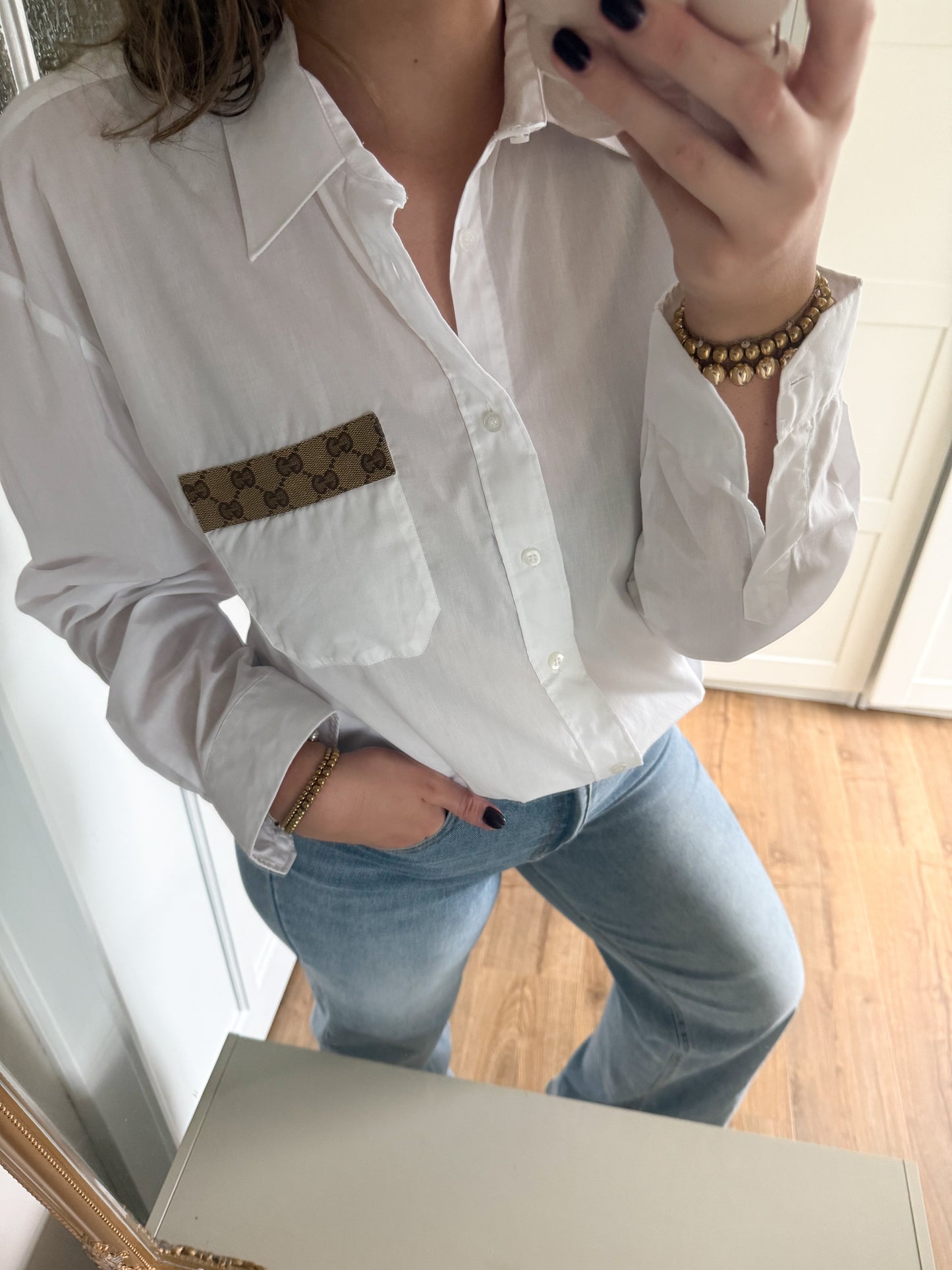 No.328 - Reworked Gucci blouse [XXL]