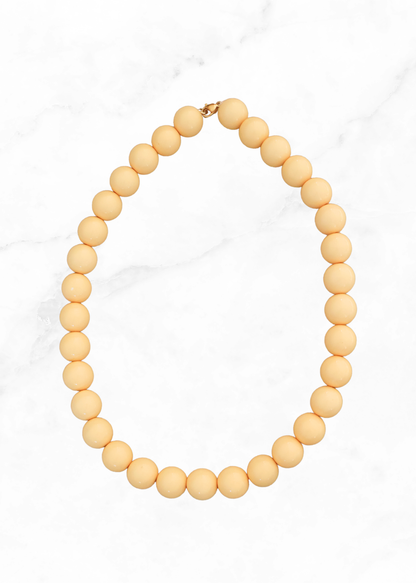 Bold bead ketting - butter yellow