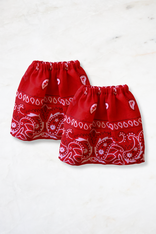 Bandana sleeves - rood