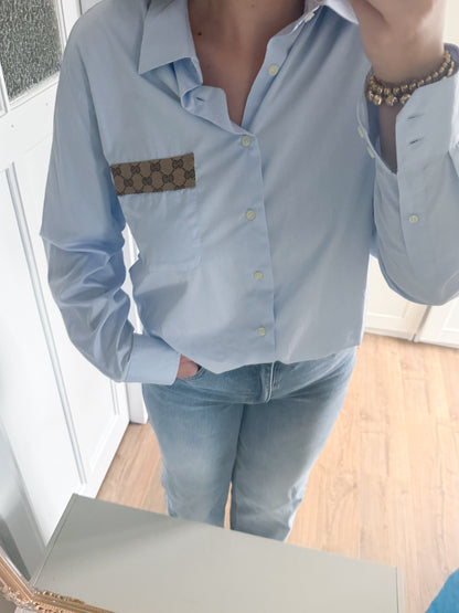 No.329 - Reworked Gucci blouse [XXL]