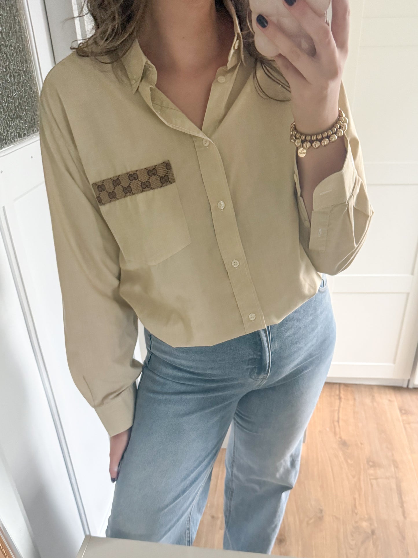 No.316 - Reworked Gucci blouse [XL]