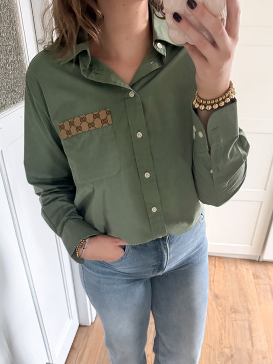 No.318 - Reworked Gucci blouse [XL]