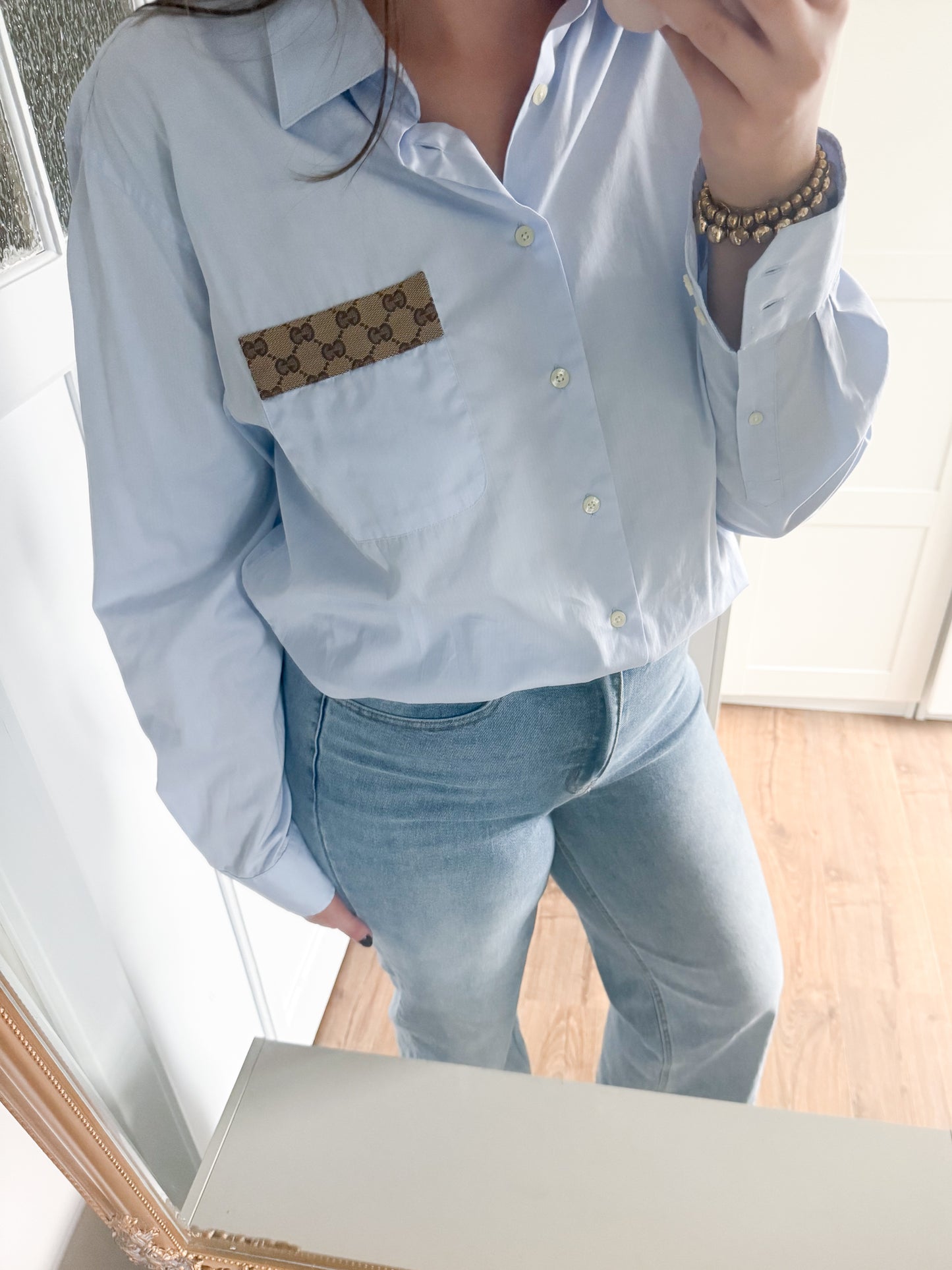 No.329 - Reworked Gucci blouse [XXL]