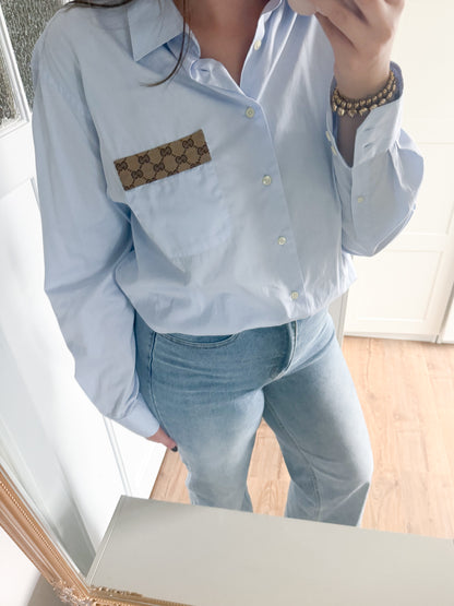 No.329 - Reworked Gucci blouse [XXL]