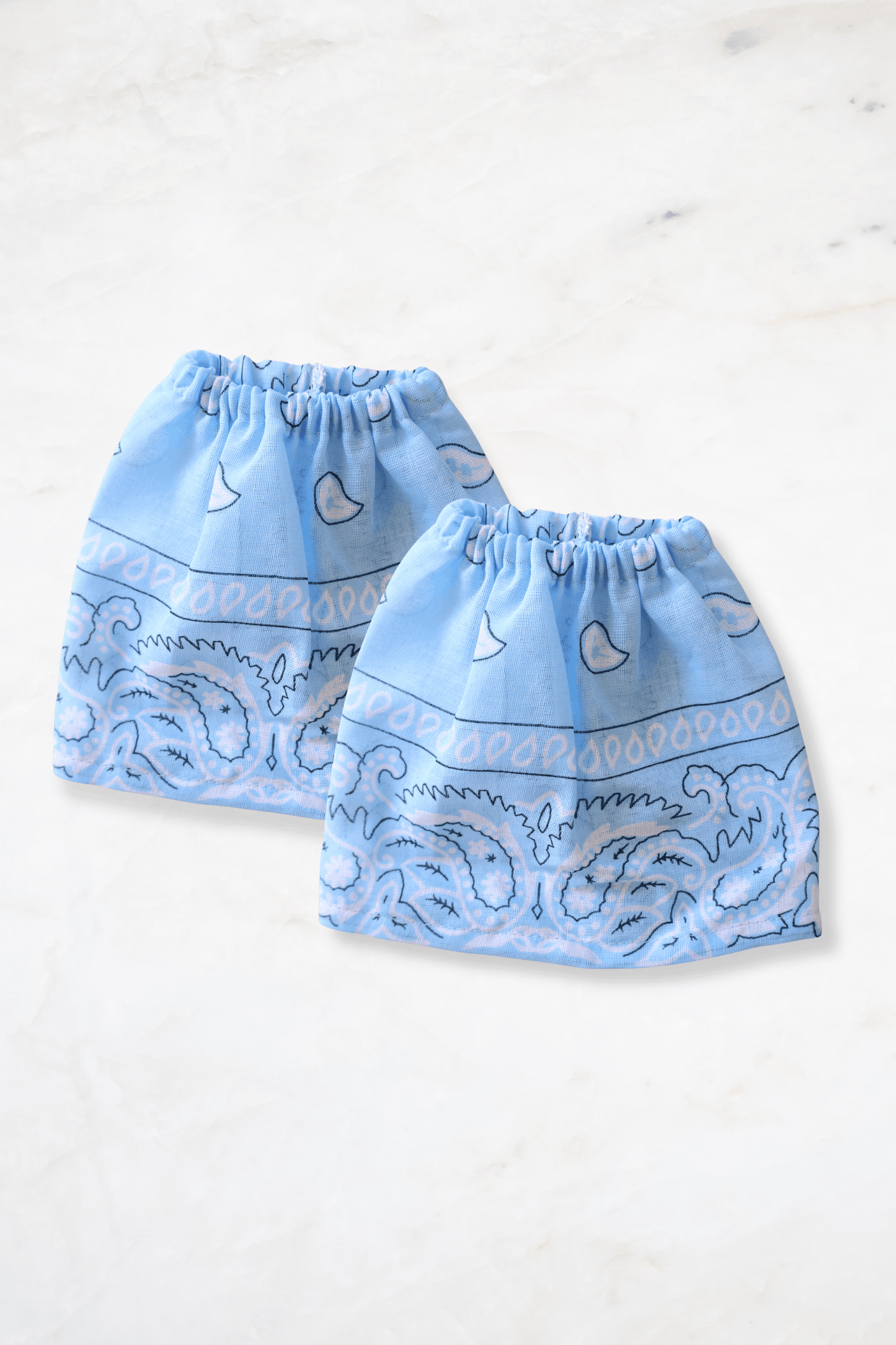 Bandana sleeves - lichtblauw
