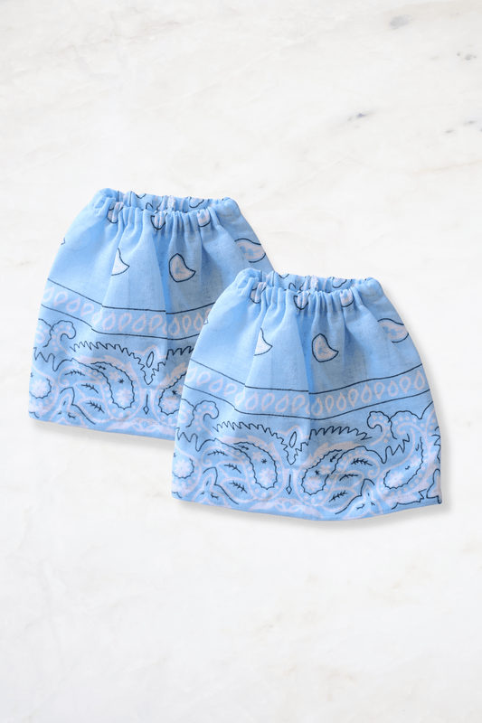 Bandana sleeves - lichtblauw
