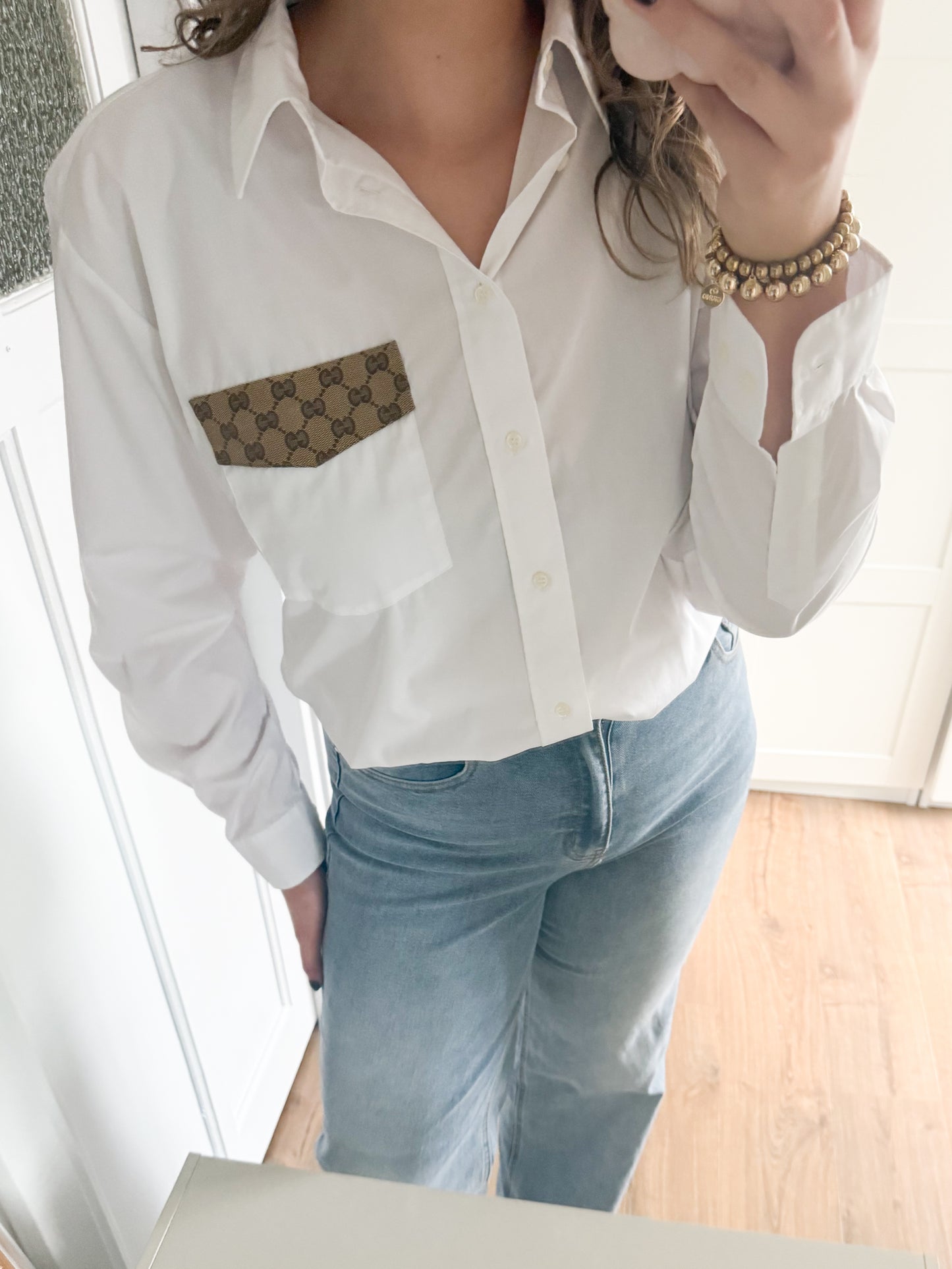 No.314 - Reworked Gucci blouse [XL]