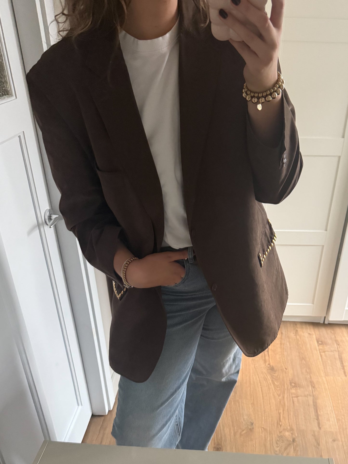 No.324 - Suède studded blazer [XXL]