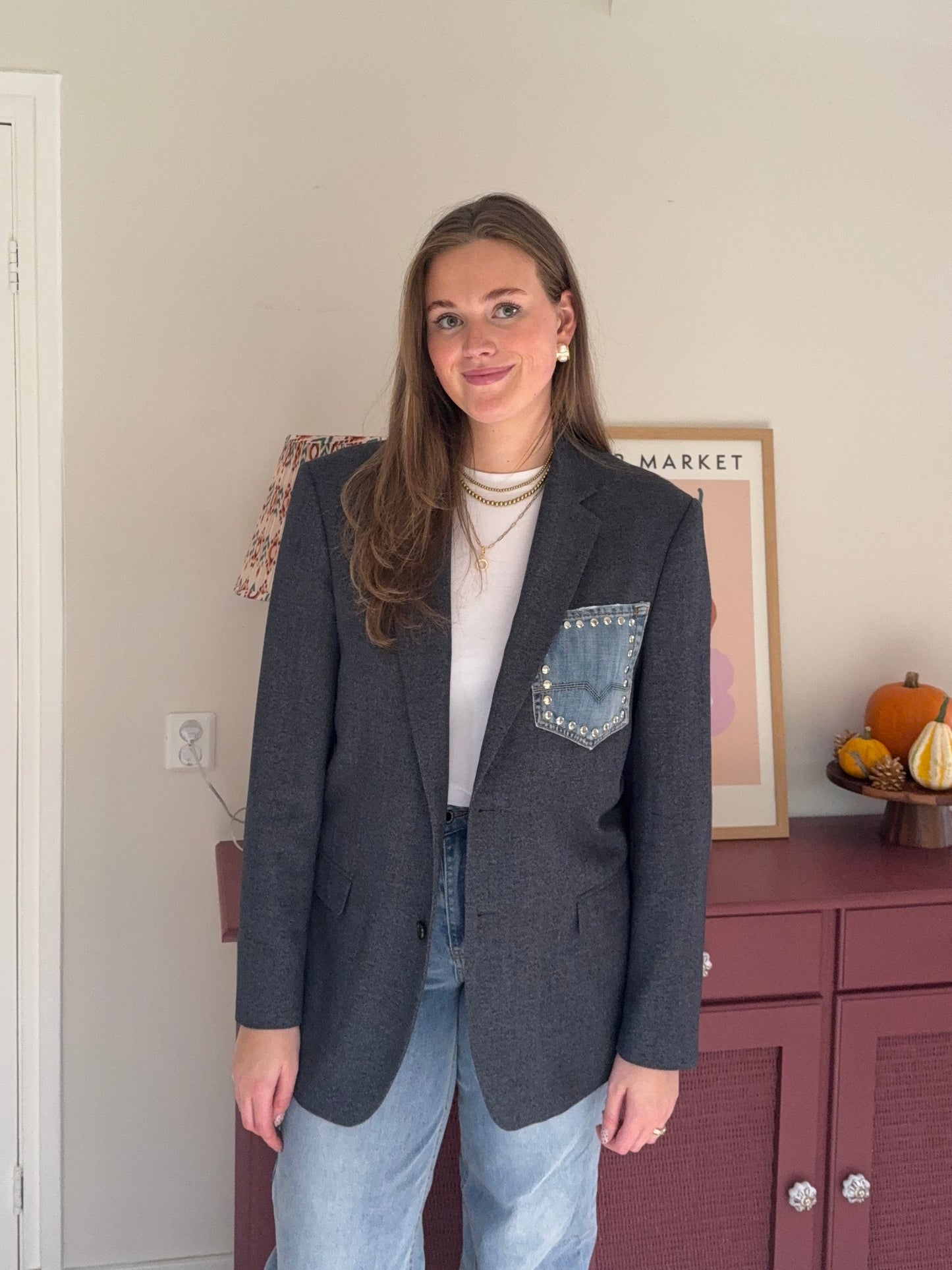 No.353 - Denim blazer [XL]