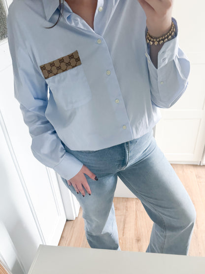 No.329 - Reworked Gucci blouse [XXL]