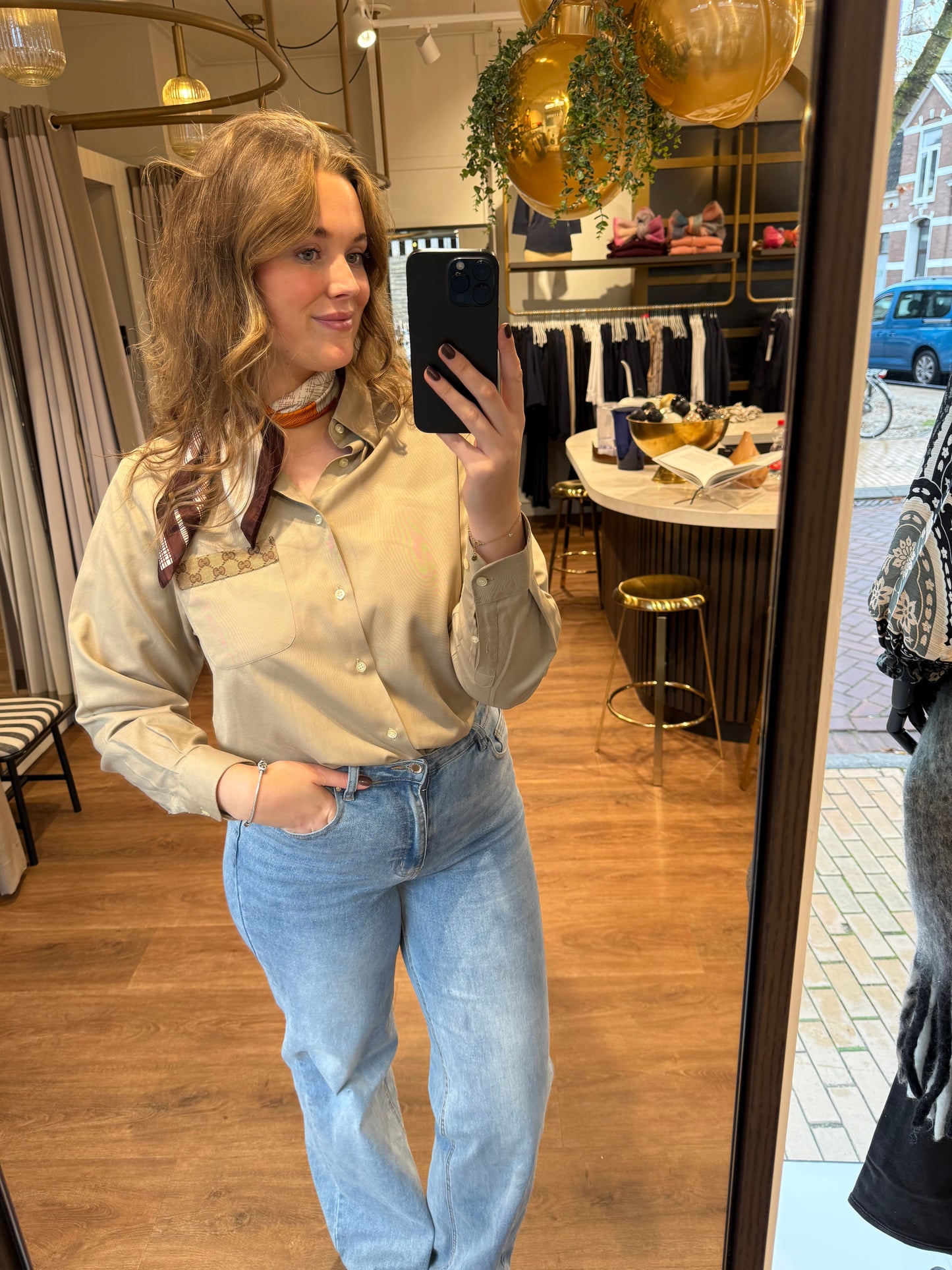 No.317 - Reworked Gucci blouse [XL]