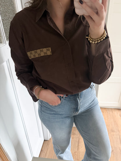 No.321 - Reworked Gucci blouse [XL]