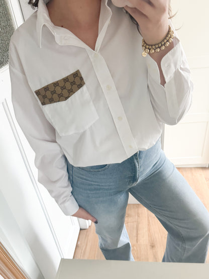 No.314 - Reworked Gucci blouse [XL]