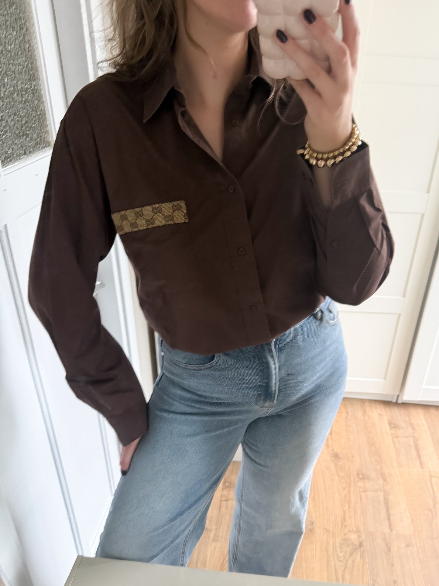 No.321 - Reworked Gucci blouse [XL]