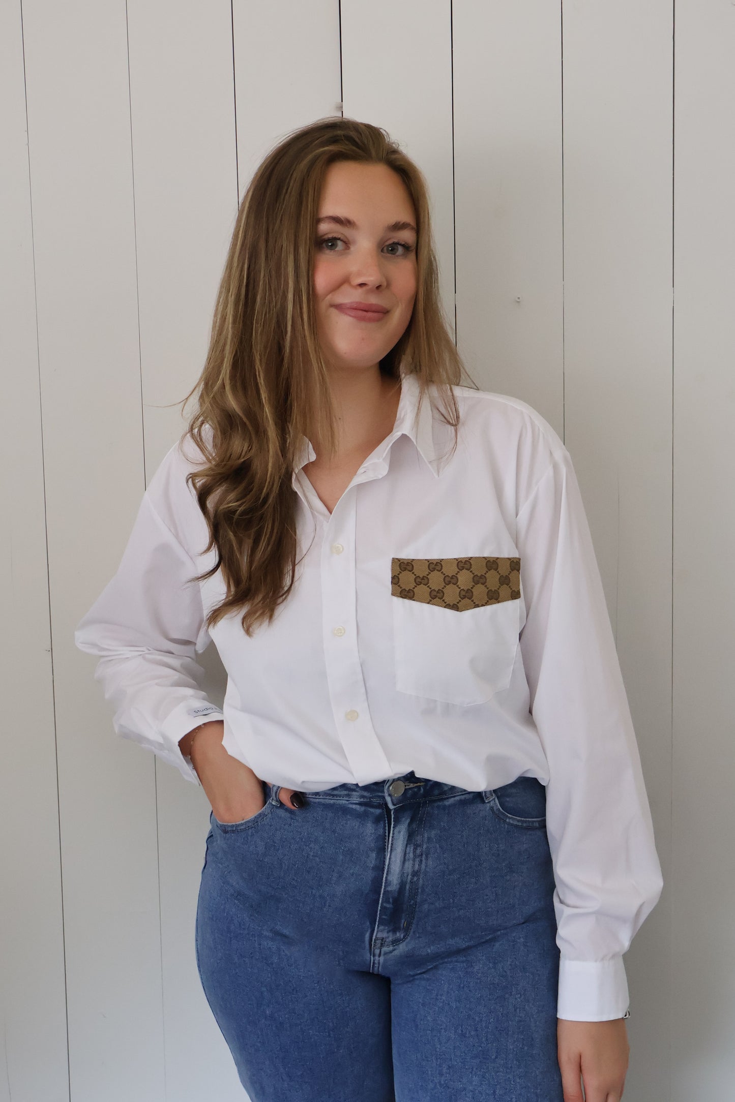 No.314 - Reworked Gucci blouse [XL]