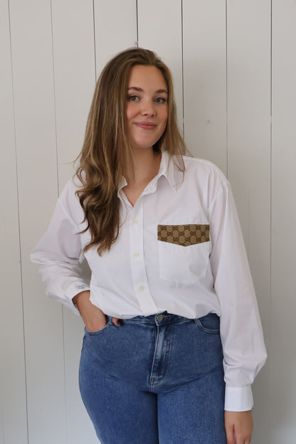 No.314 - Reworked Gucci blouse [XL]