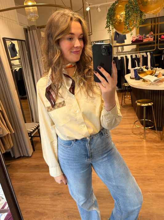 No.316 - Reworked Gucci blouse [XL]