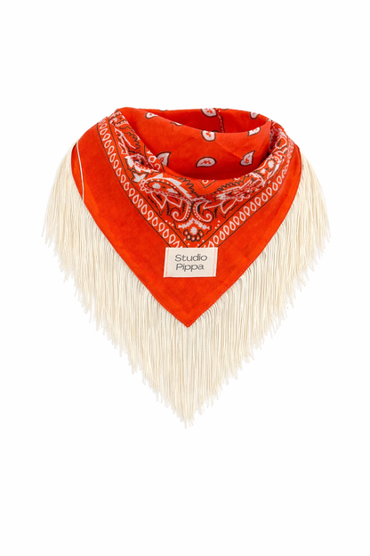 Bandana fringe - oranje