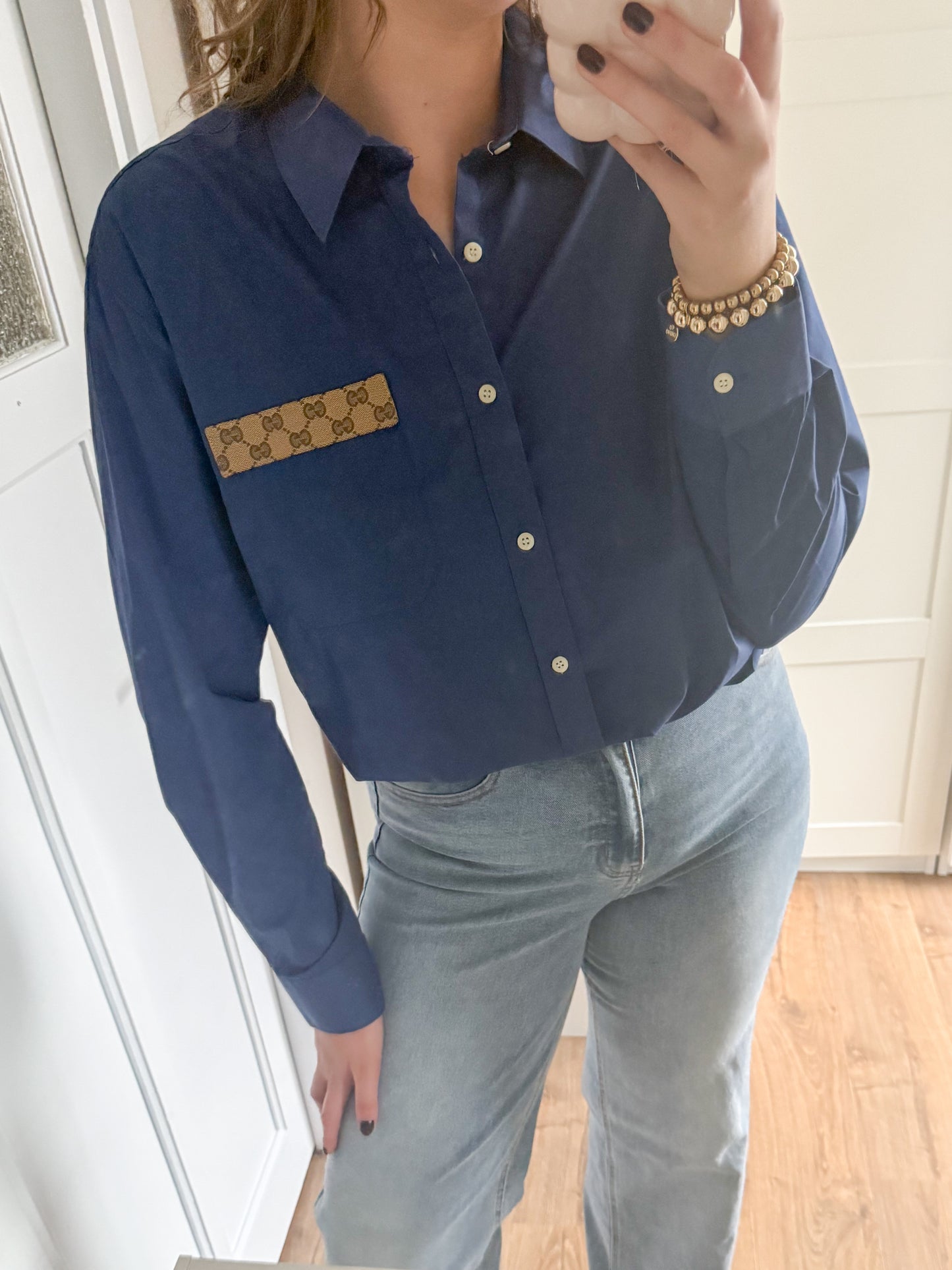 No.320 - Reworked Guci blouse [XL]