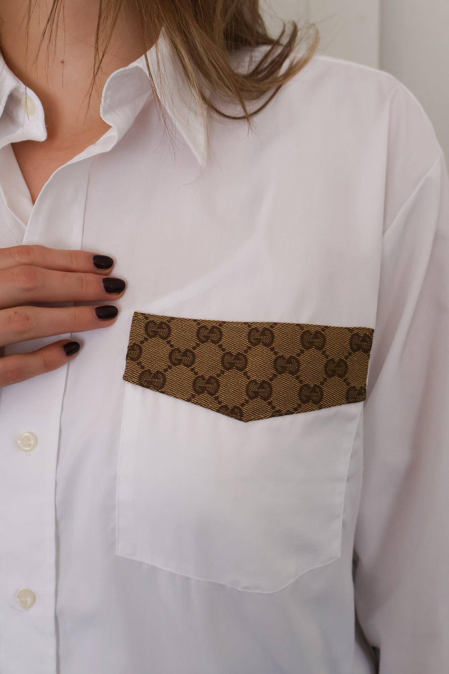 No.314 - Reworked Gucci blouse [XL]