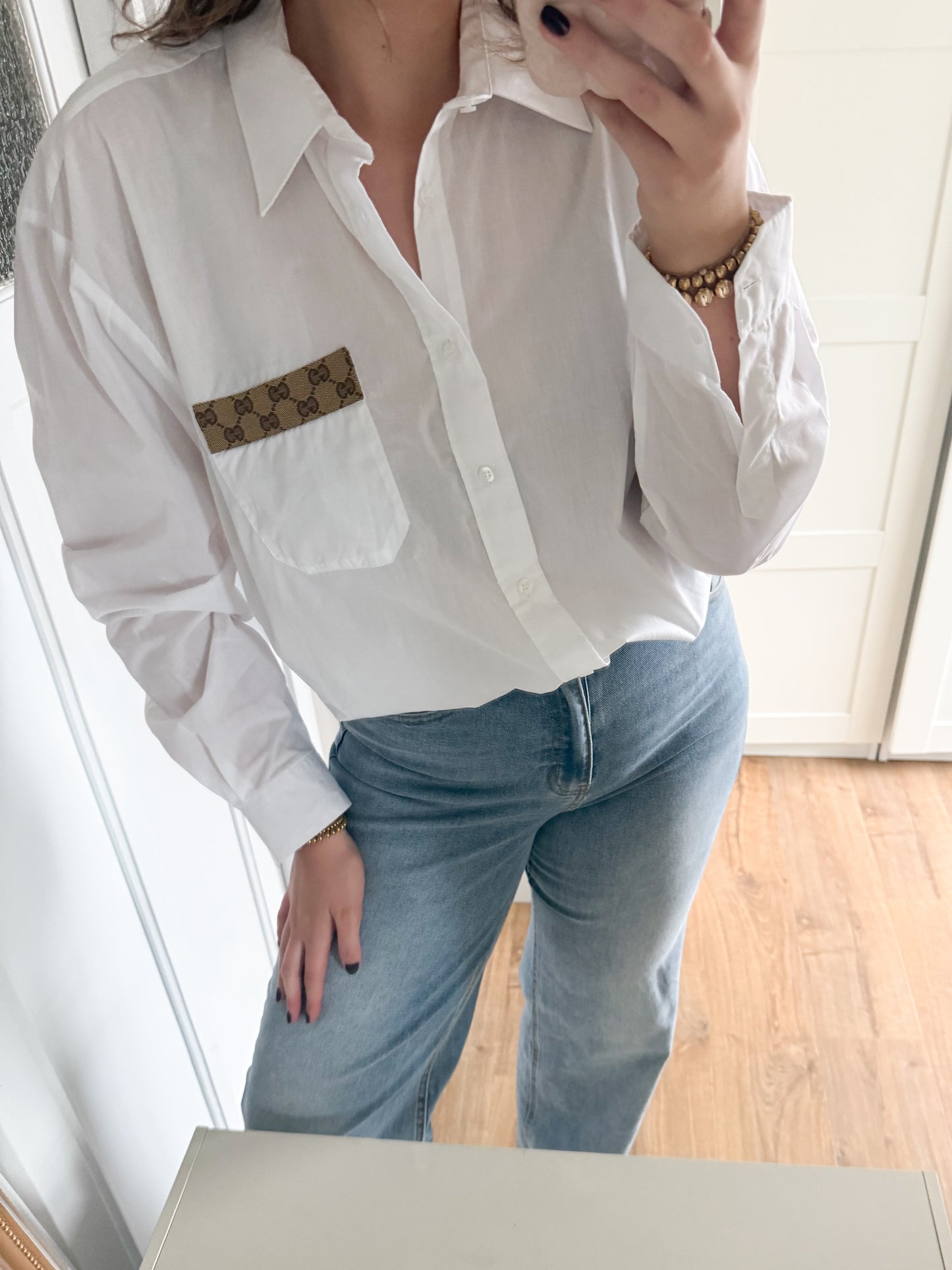 No.328 - Reworked Gucci blouse [XXL]