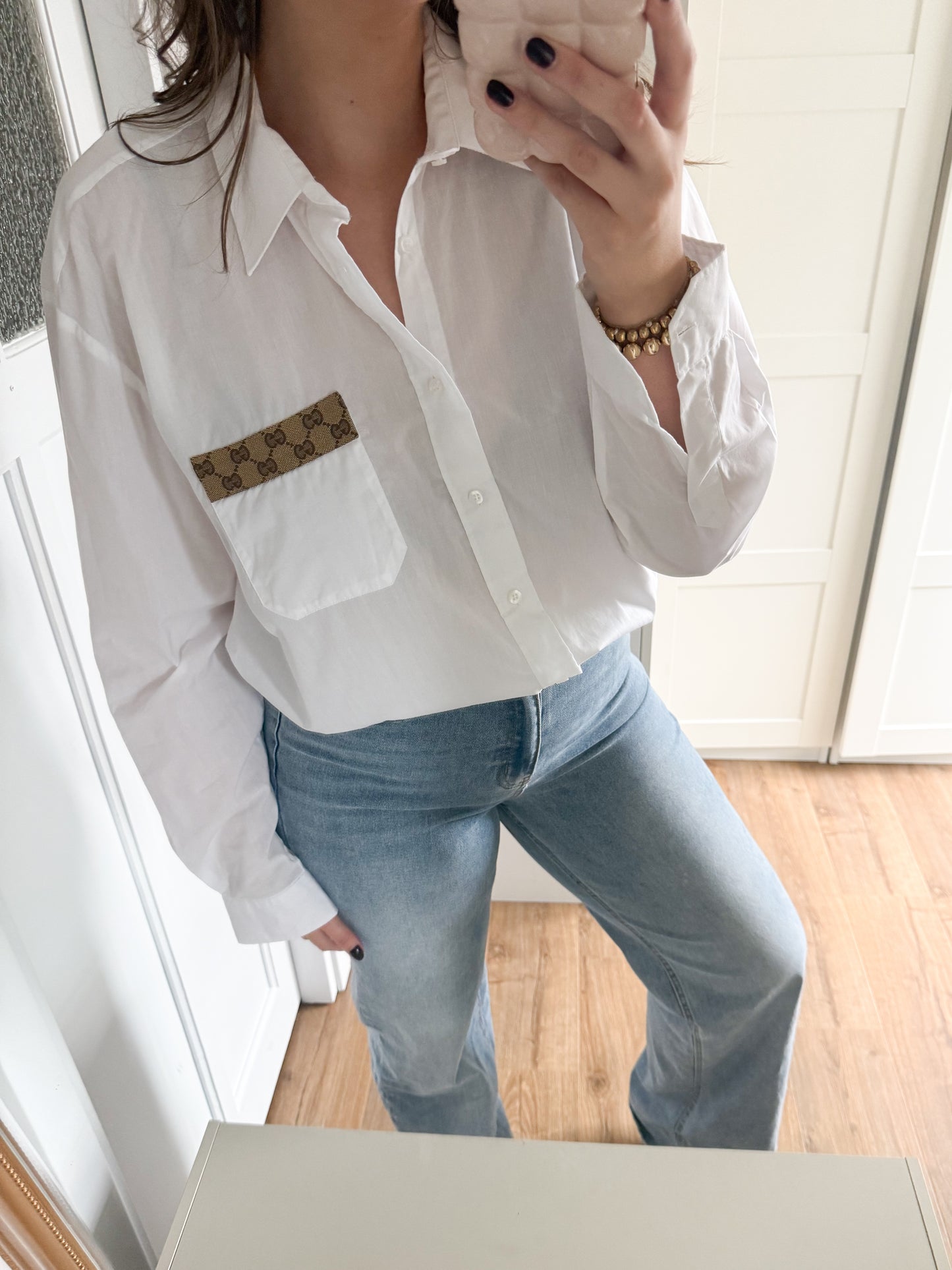 No.328 - Reworked Gucci blouse [XXL]