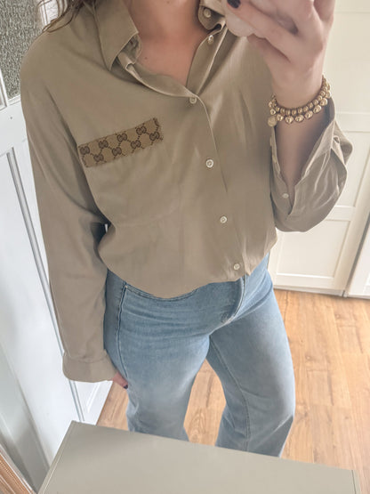 No.317 - Reworked Gucci blouse [XL]