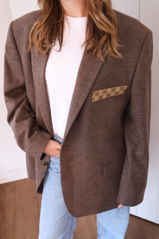 No.366 -reworked Gucci blazer [XL]
