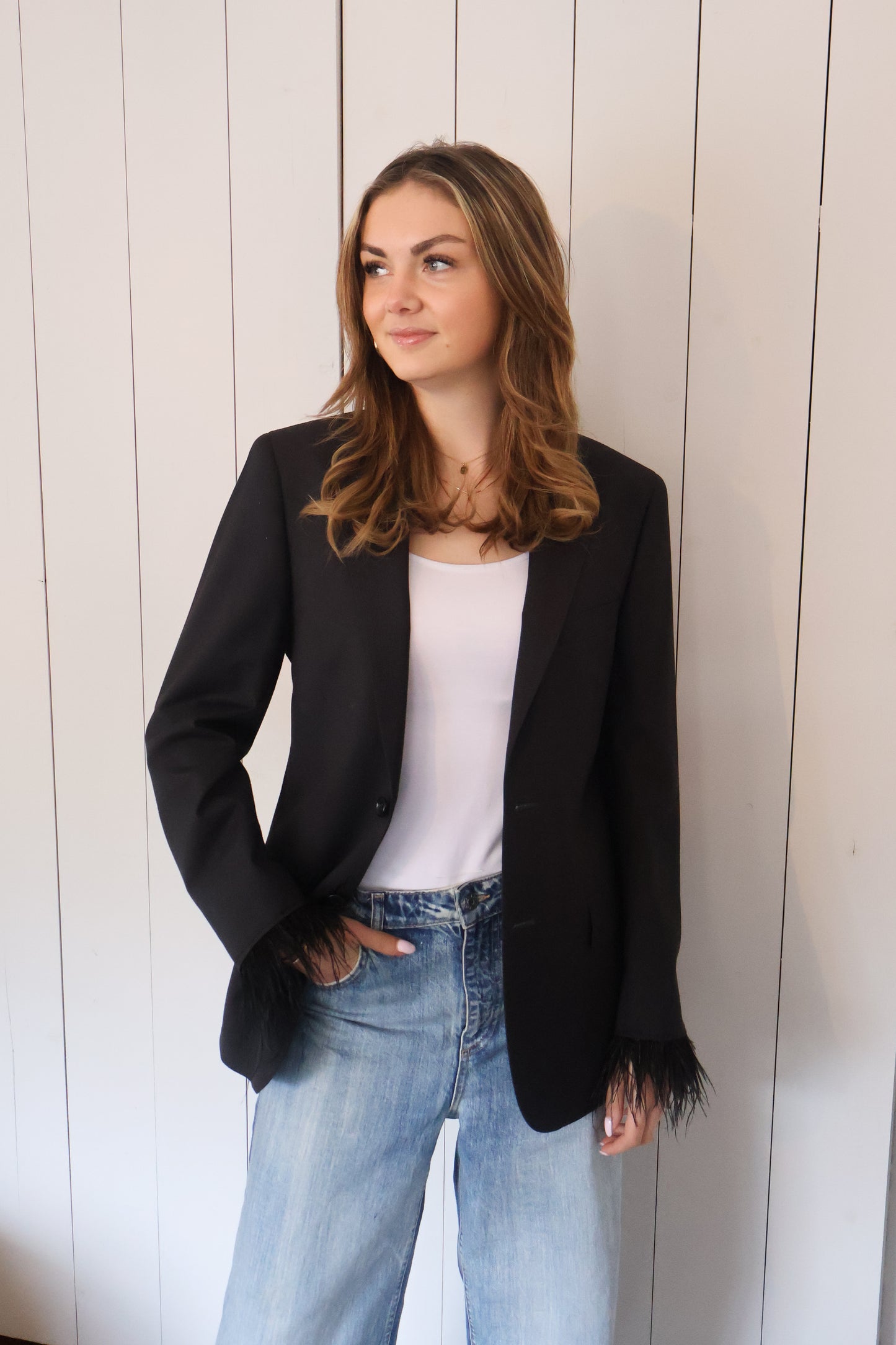 No.374 - feather blazer [S]