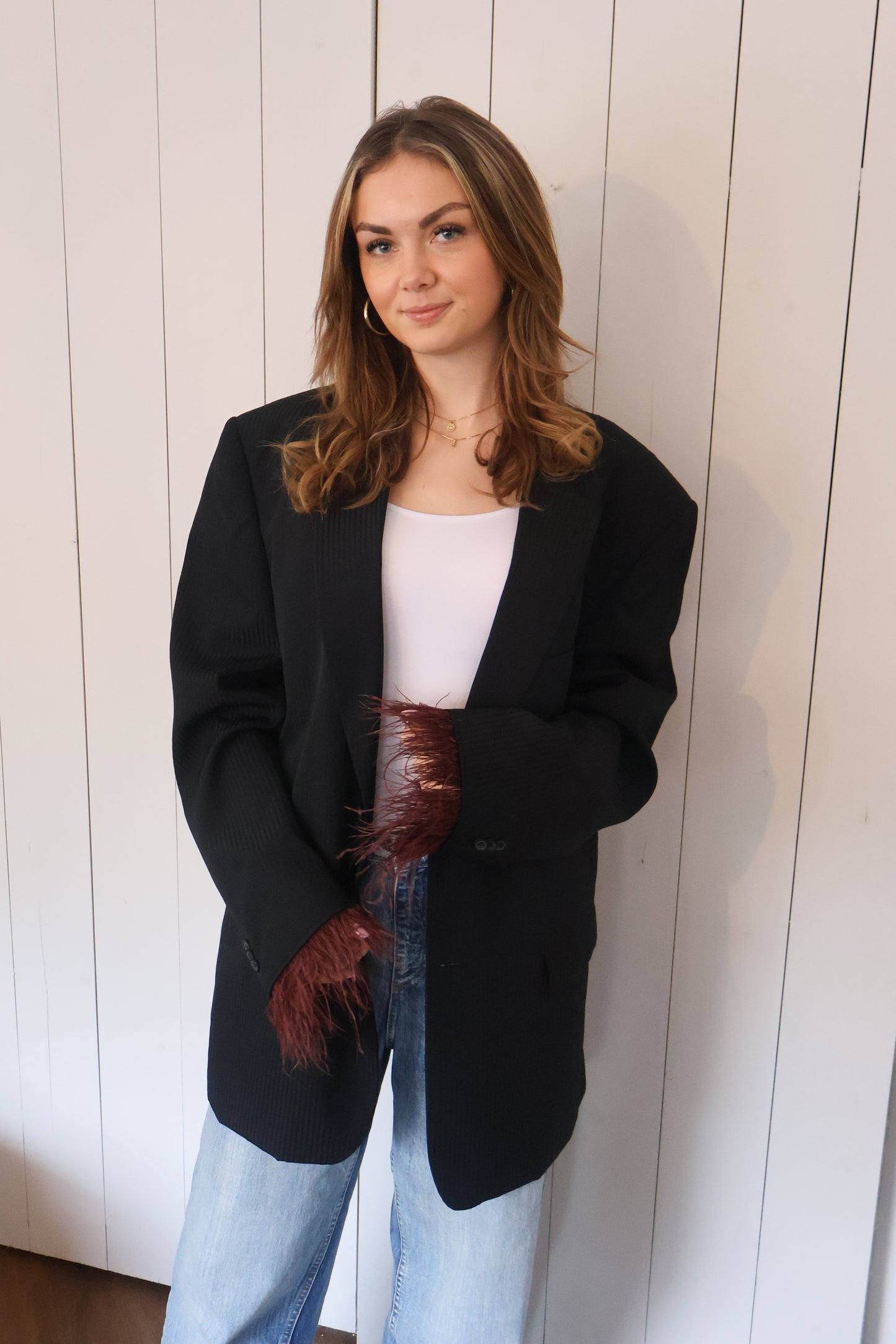 No.379 - feather blazer [XL]