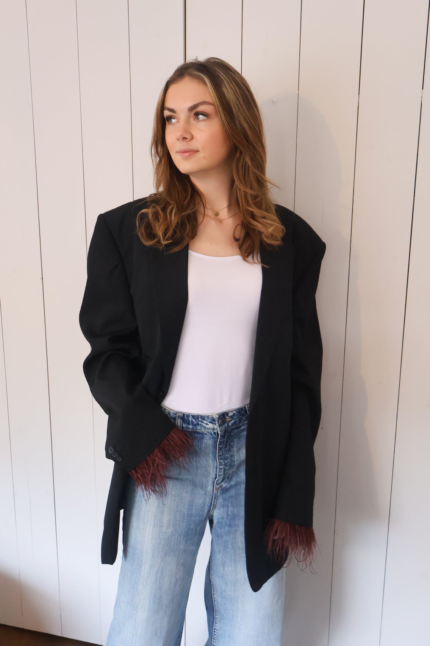 No.379 - feather blazer [XL]