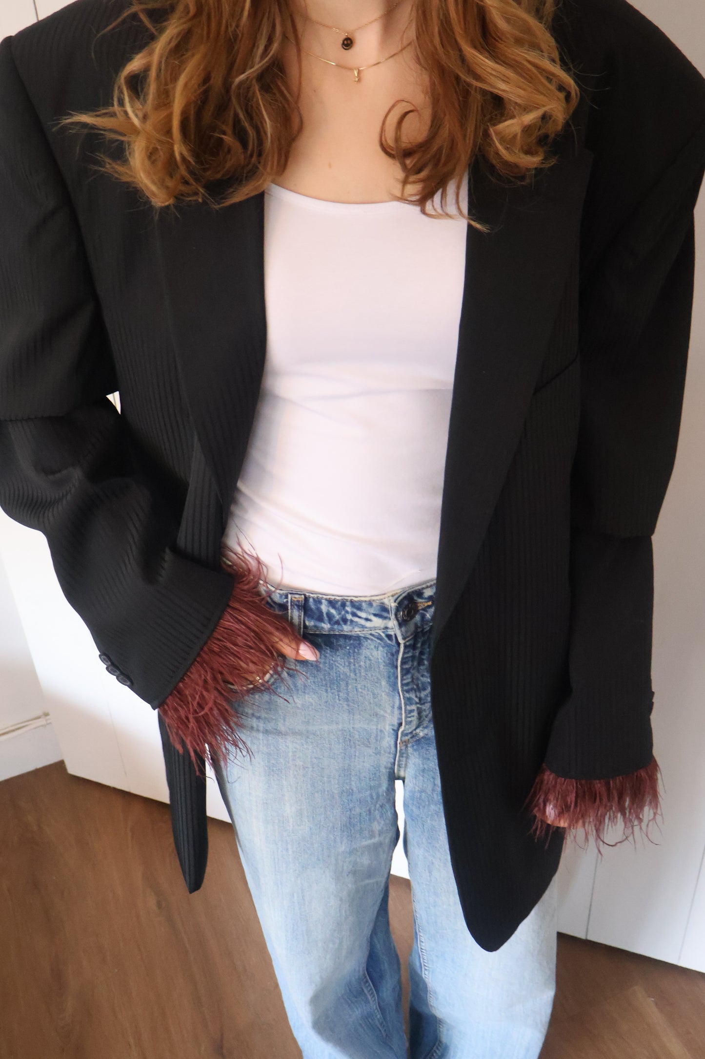 No.379 - feather blazer [XL]