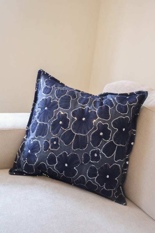 Pippa's pillow - Indigo