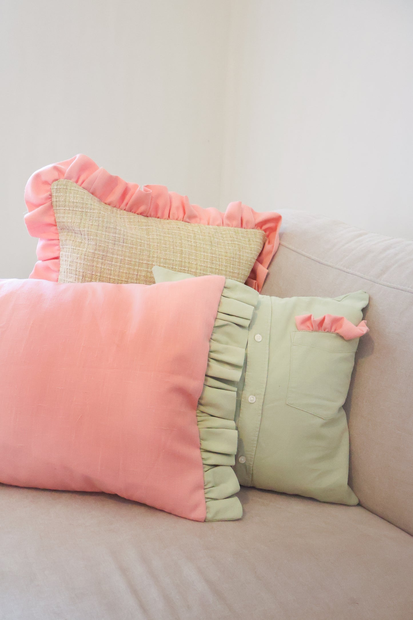 Pippa's pillow - Rosa