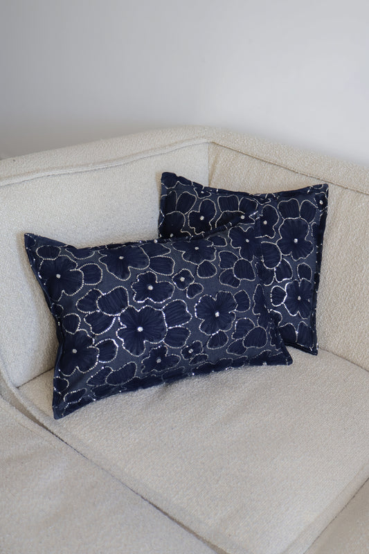Pippa's pillow - Indigo