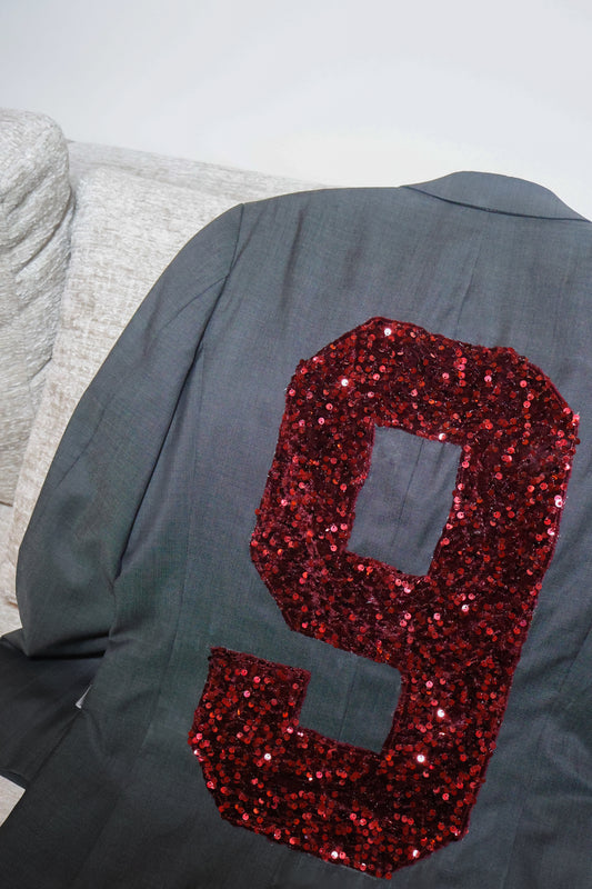 No.77 glitter lucky number blazer [S]