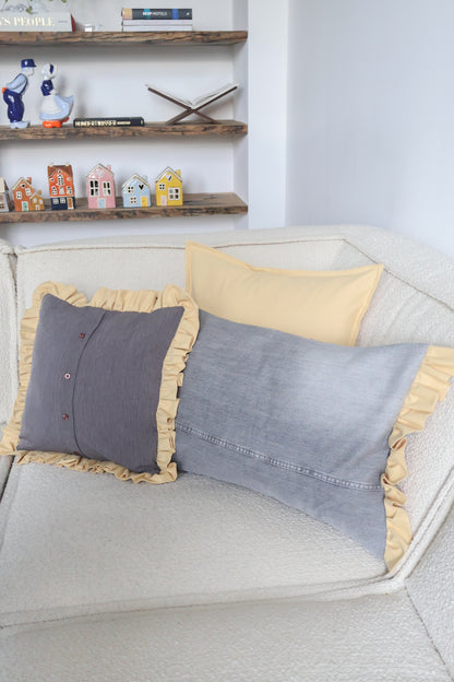 Pippa's pillow - Butter yellow
