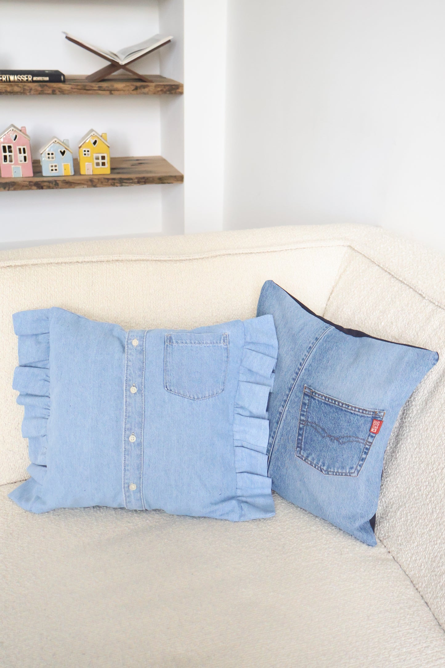 Pippa's pillow - Denim