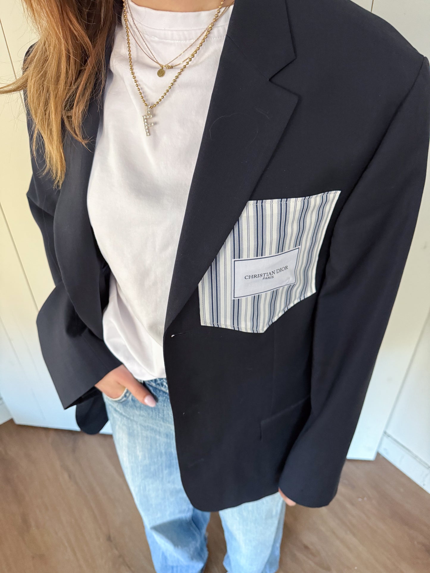 No.371 - reworked Dior blazer  [L]