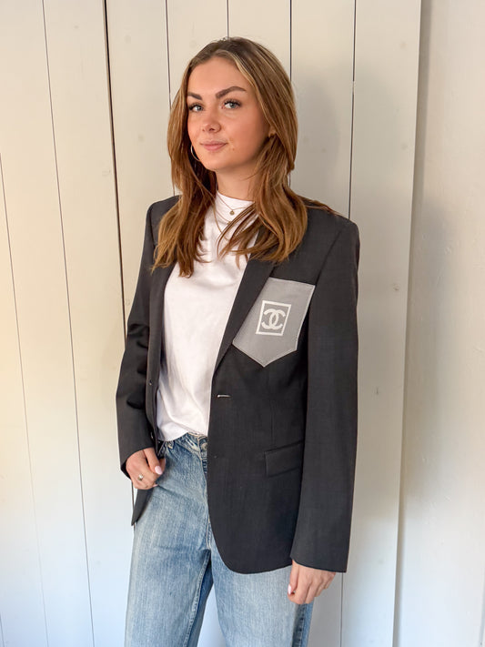 No.373 - reworekd CC blazer [S]