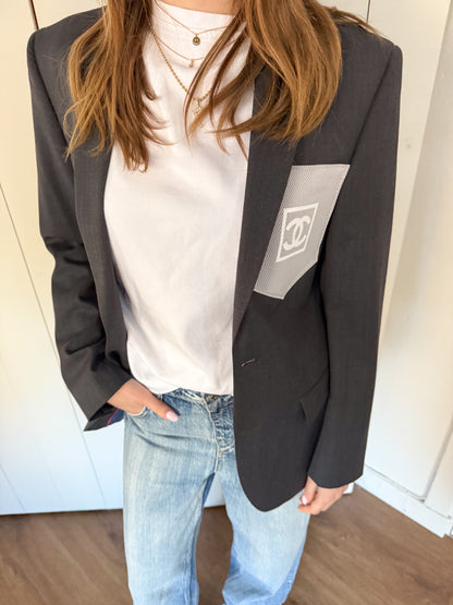 No.373 - reworekd CC blazer [S]