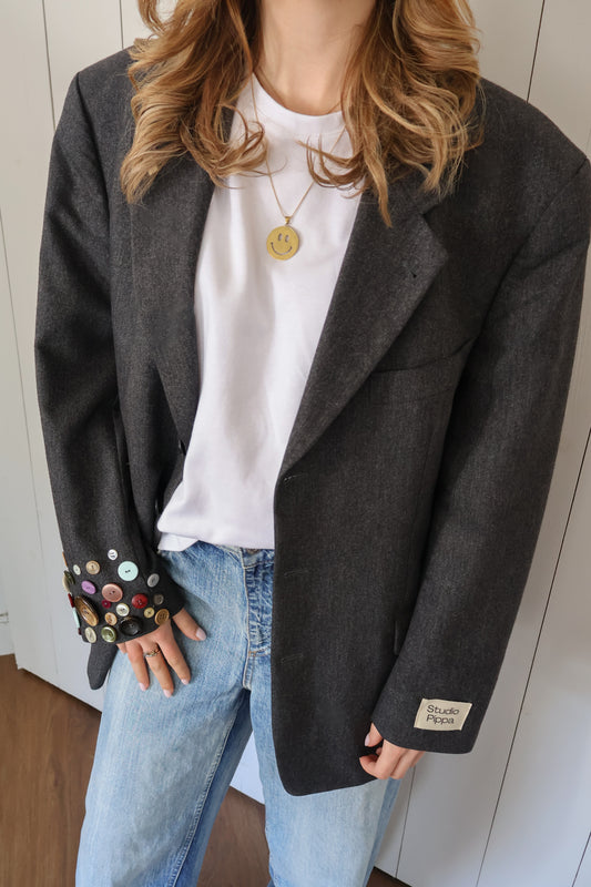 No.382 - Button blazer [L]