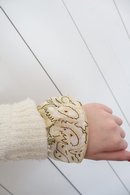 Bandana sleeves - cream