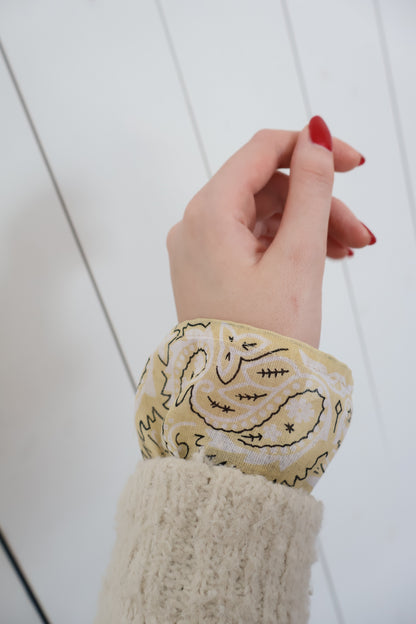 Bandana sleeves - cream