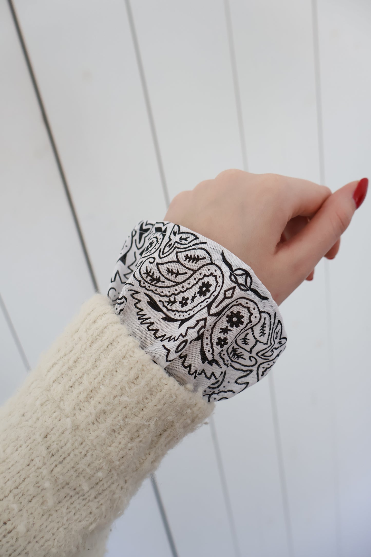 Bandana sleeves - wit