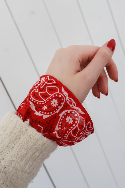 Bandana sleeves - rood