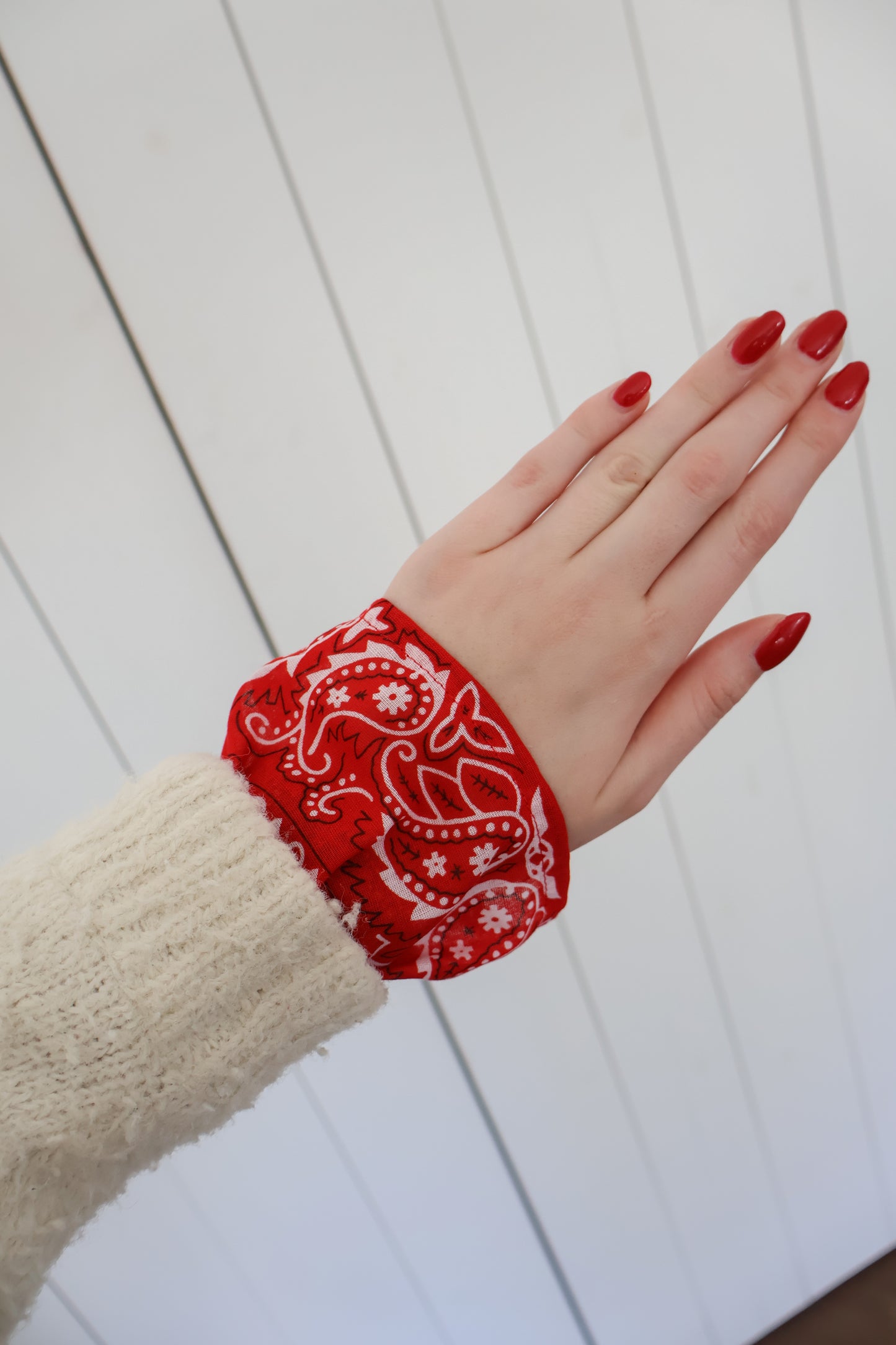Bandana sleeves - rood